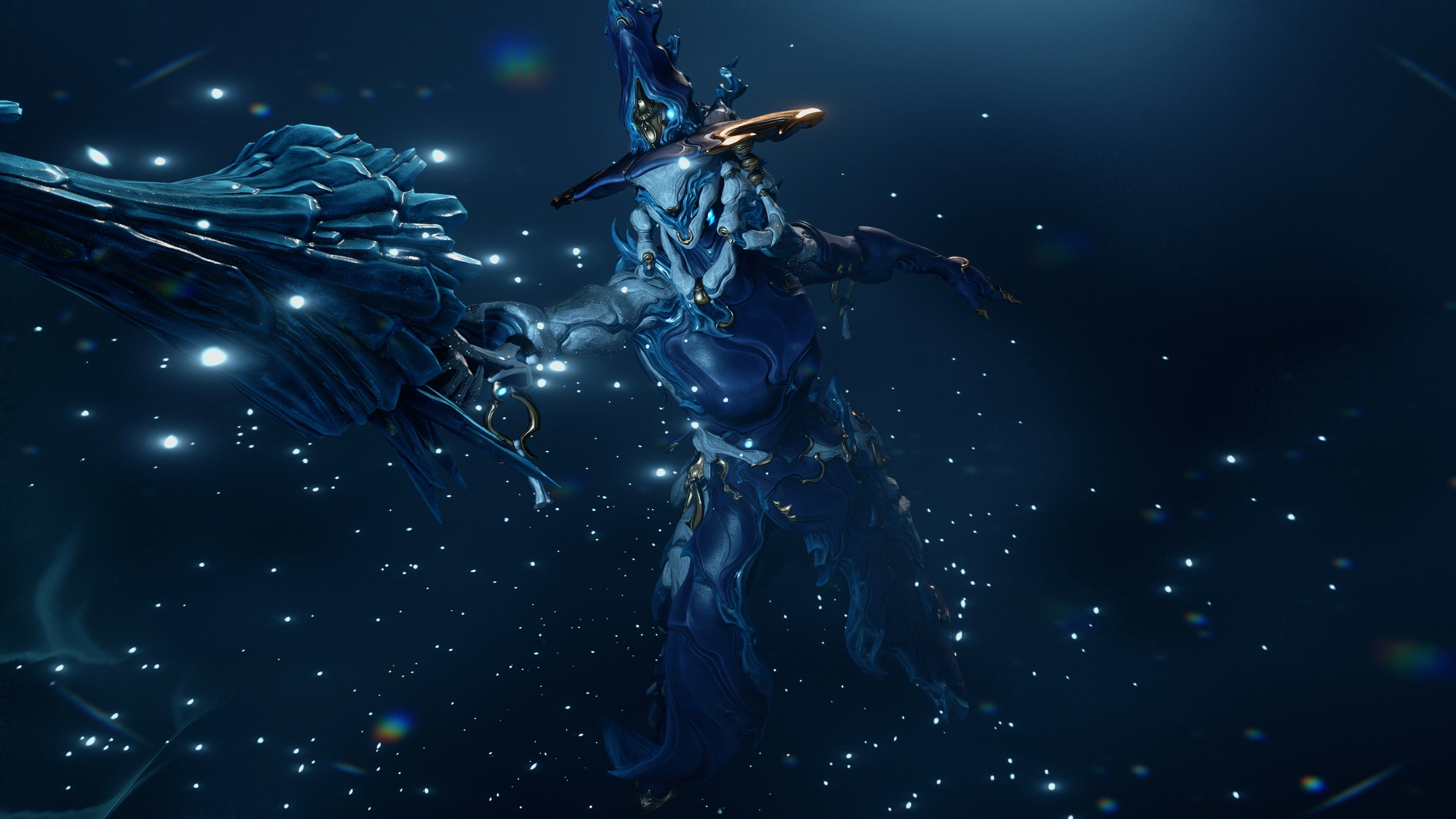 Narin's ultimate, Nurinarim, summons an ancestral spirit for continuous sword-dance damage. Image: Digital Extremes.