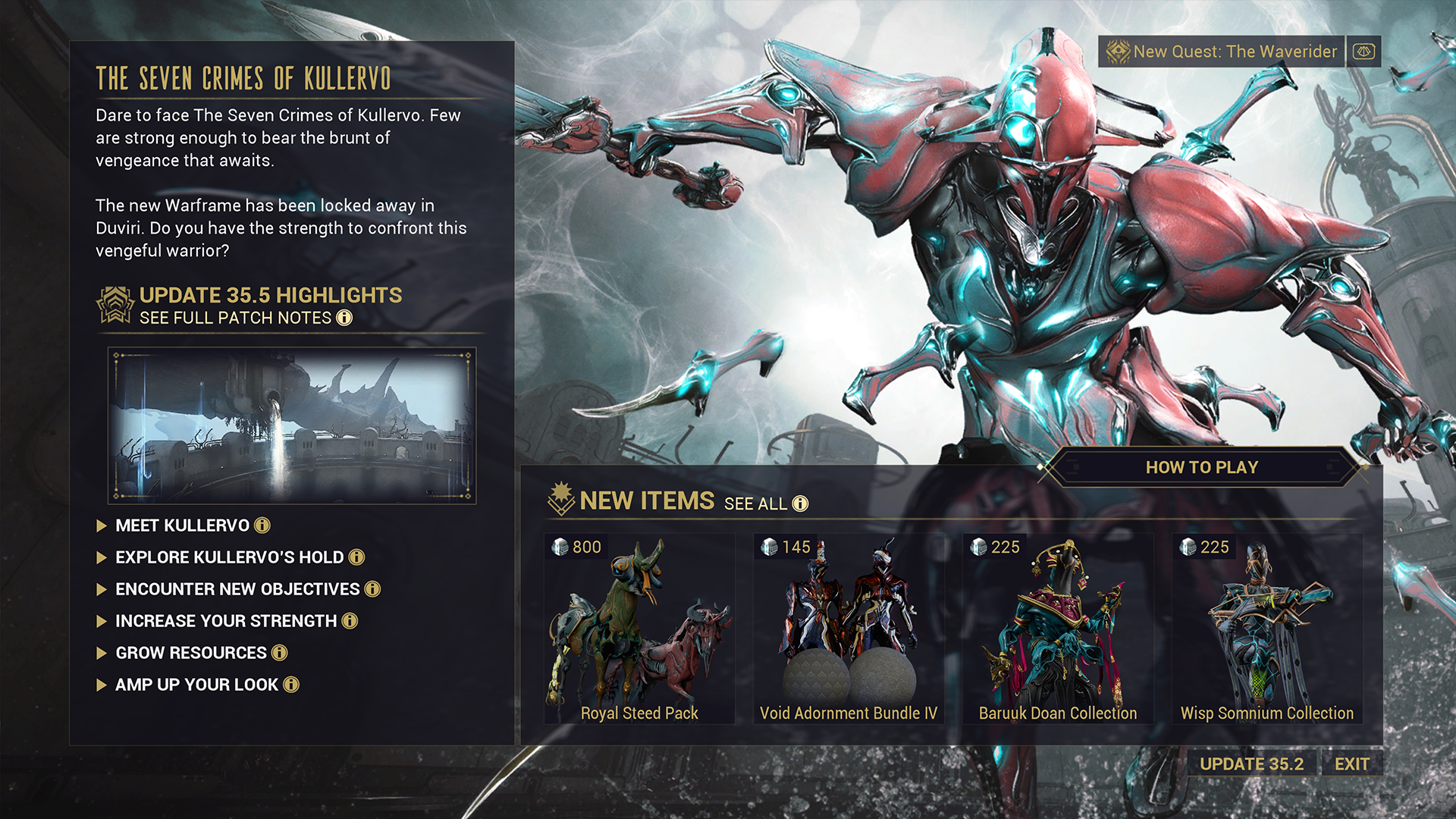 Warframe Update 34 Patch Notes - Abyss of Dagath